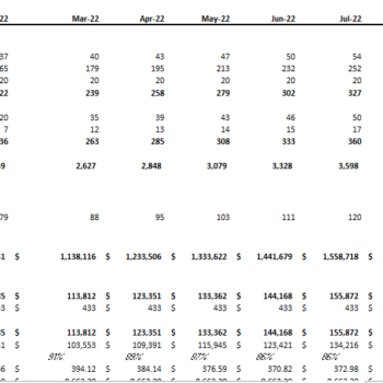 Ride Hailing Excel Financial Model CAC-CLV