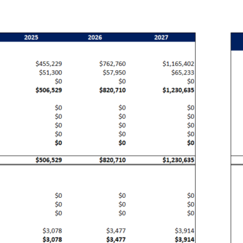 Influencer Marketing Software Excel Financial Model-Balance Sheet