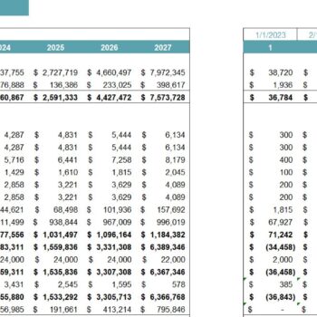 SaaS E-Commerce Software Excel Financial Model- Income Statement