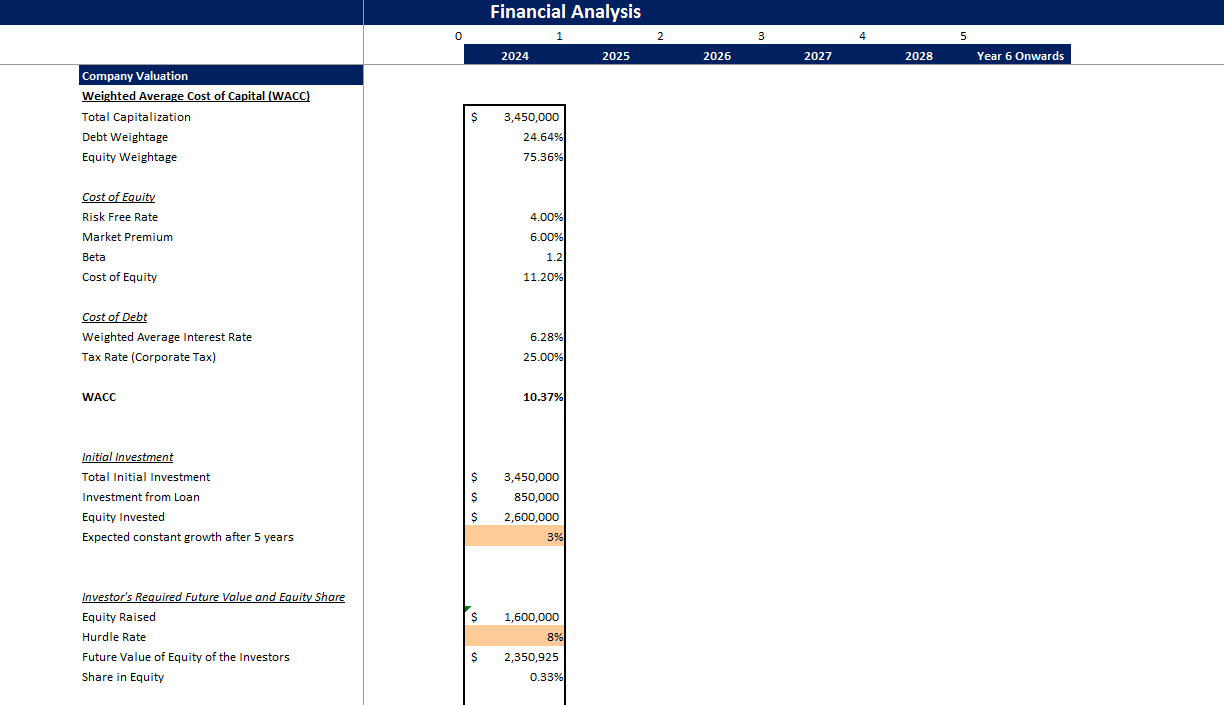 Task Management Software Excel Financial Model-Company Valuation