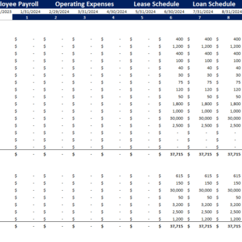 Task Management Software Excel Financial Model-Operating Expenses