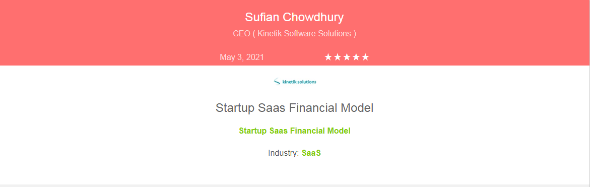 Task Management Software Excel Financial Model-Testimonial