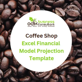 Coffee Shop Excel Financial Model Projection Template - Product Image