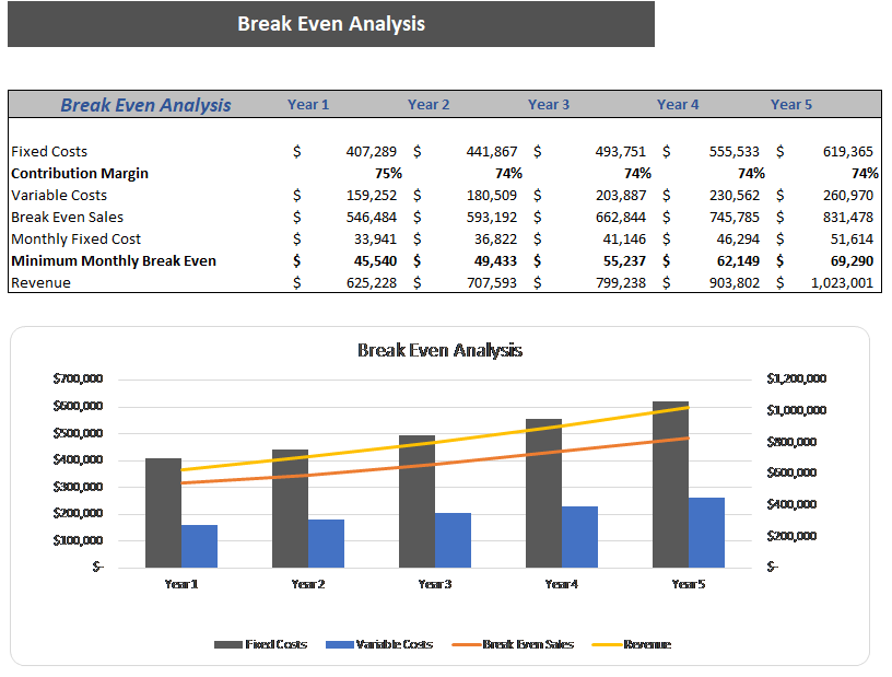 Online Electronics Store Excel Financial Model