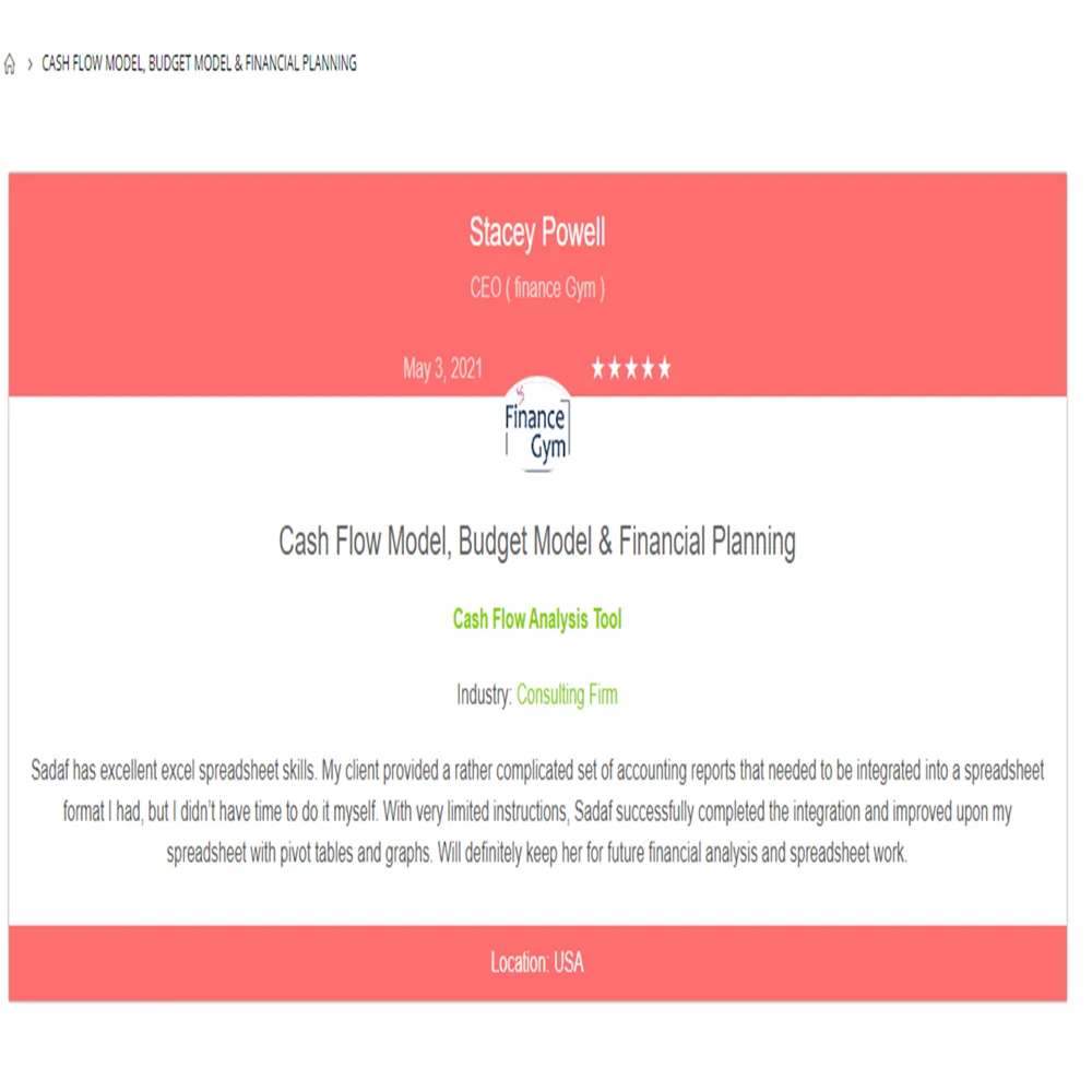 Insurance Agency Excel Financial Model-testimonial