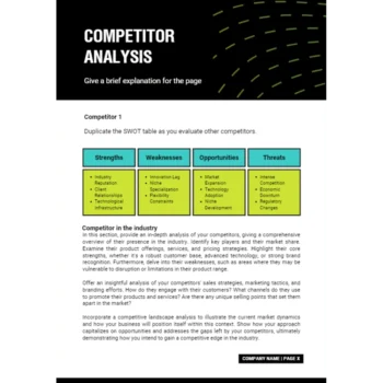 Life and Health Insurance Business Plan - Competitor Analysis
