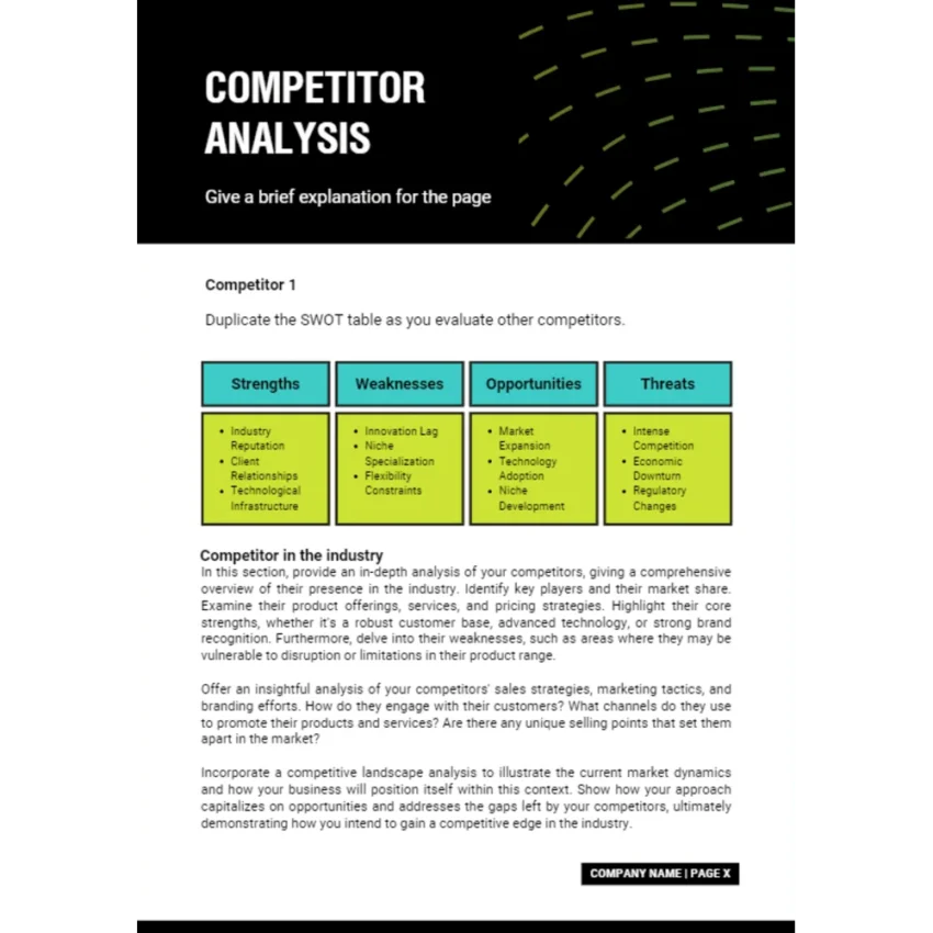 Life and Health Insurance Business Plan - Competitor Analysis