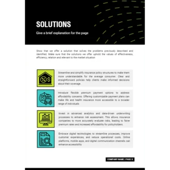 Life and Health Insurance Business Plan - Solutions
