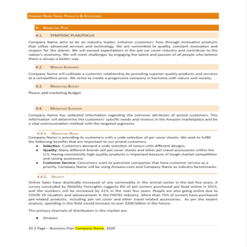 Car Pet Seat Cover Business Plan Template-Marketing Plan