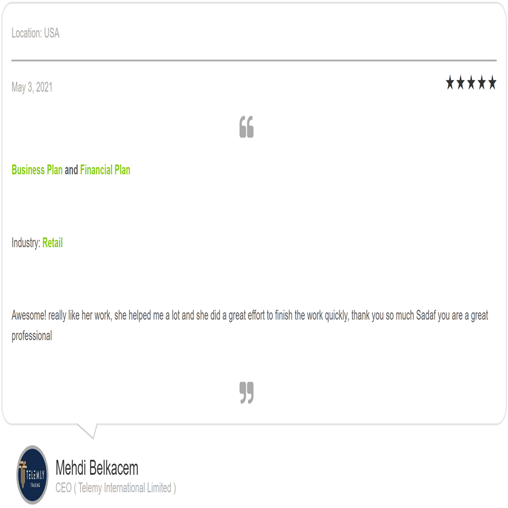 Car Pet Seat Cover Business Plan Template-Testimonial