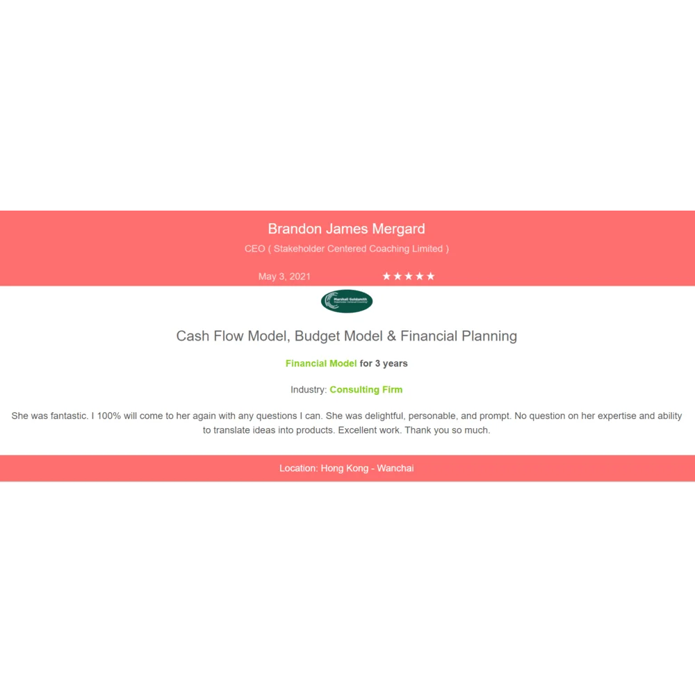 Courier Service Business Plan - Testimonial