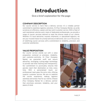 Courier service business plan - Company Description