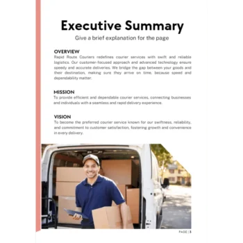 Courier service business plan - Executive Summary