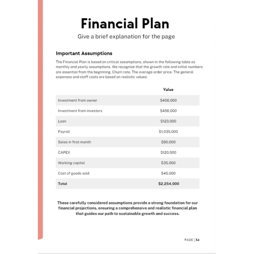 Courier service business plan - Financial Plan