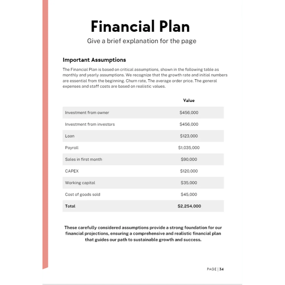 Courier service business plan - Financial Plan