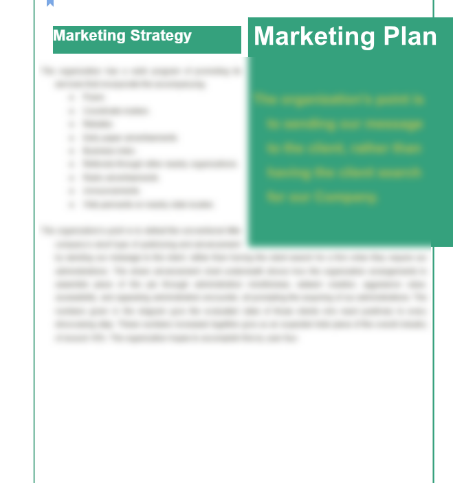 Electronic Repair Business Plan - Marketing Plan