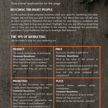 Meat Shop Business Plan Template - Marketing Plan