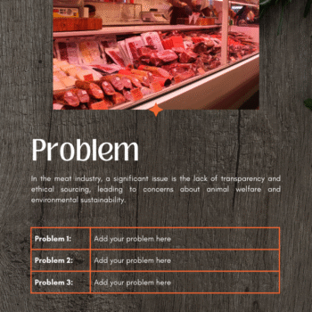 Meat Shop Business Plan Template - Problem
