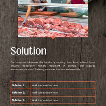 Meat Shop Business Plan Template - Solution