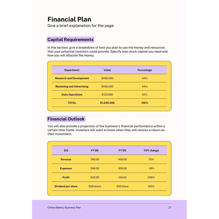 Financial Plan