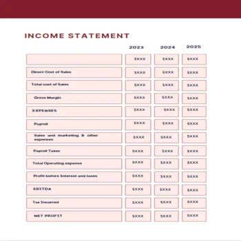 Online Travel Agency Business Plan-Income Statement