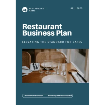Restaurant Business Plan - Title Page