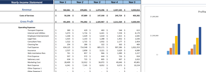 Transcription Services Financial Model