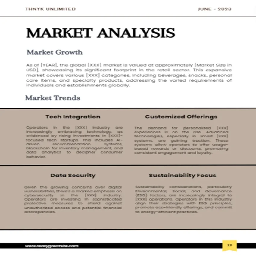 Fabric Shop Business Plan - Market Analysis