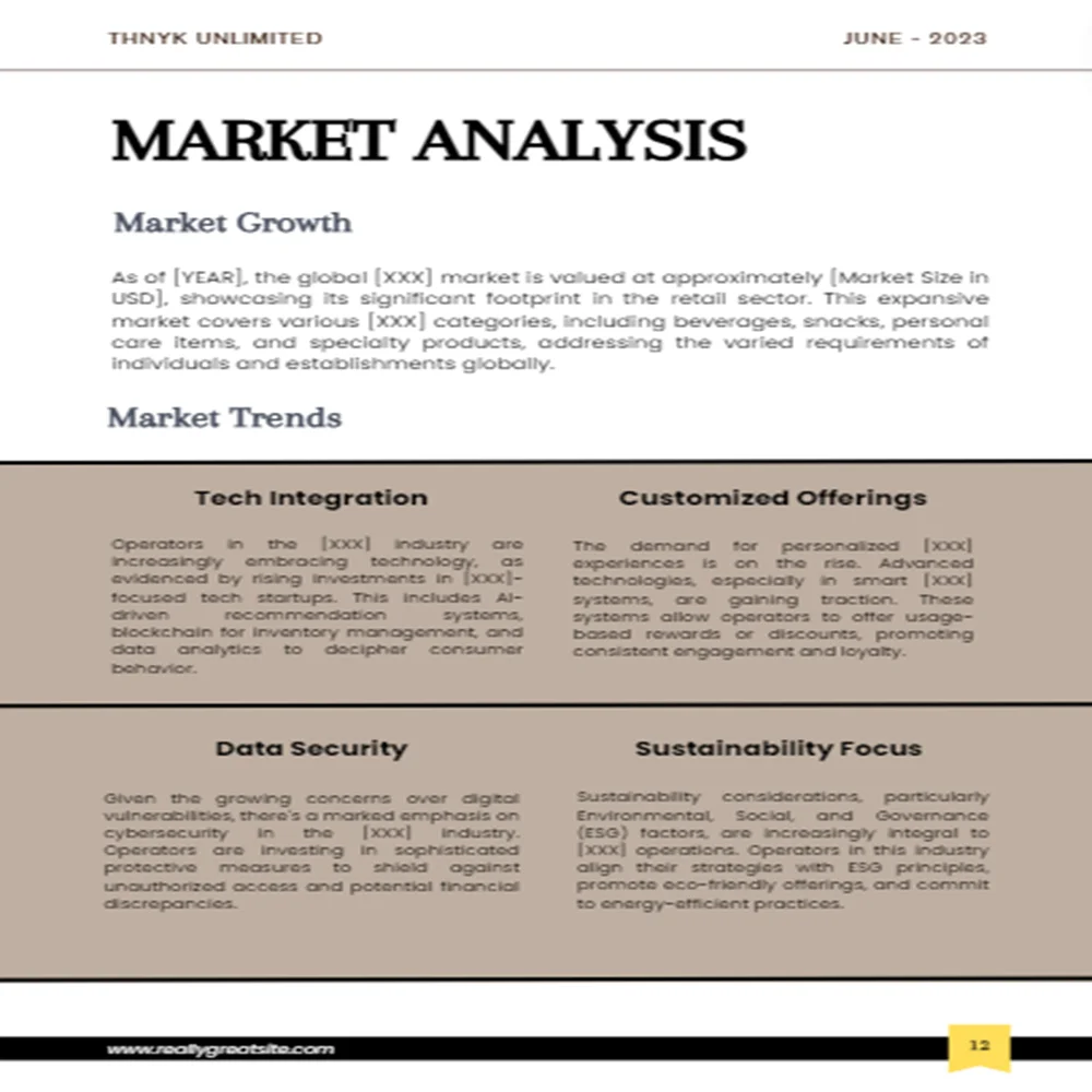 Fabric Shop Business Plan - Market Analysis