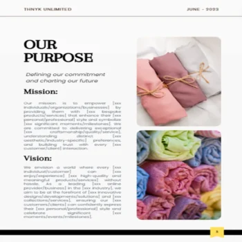 Fabric Shop Business Plan - Mission - Vision