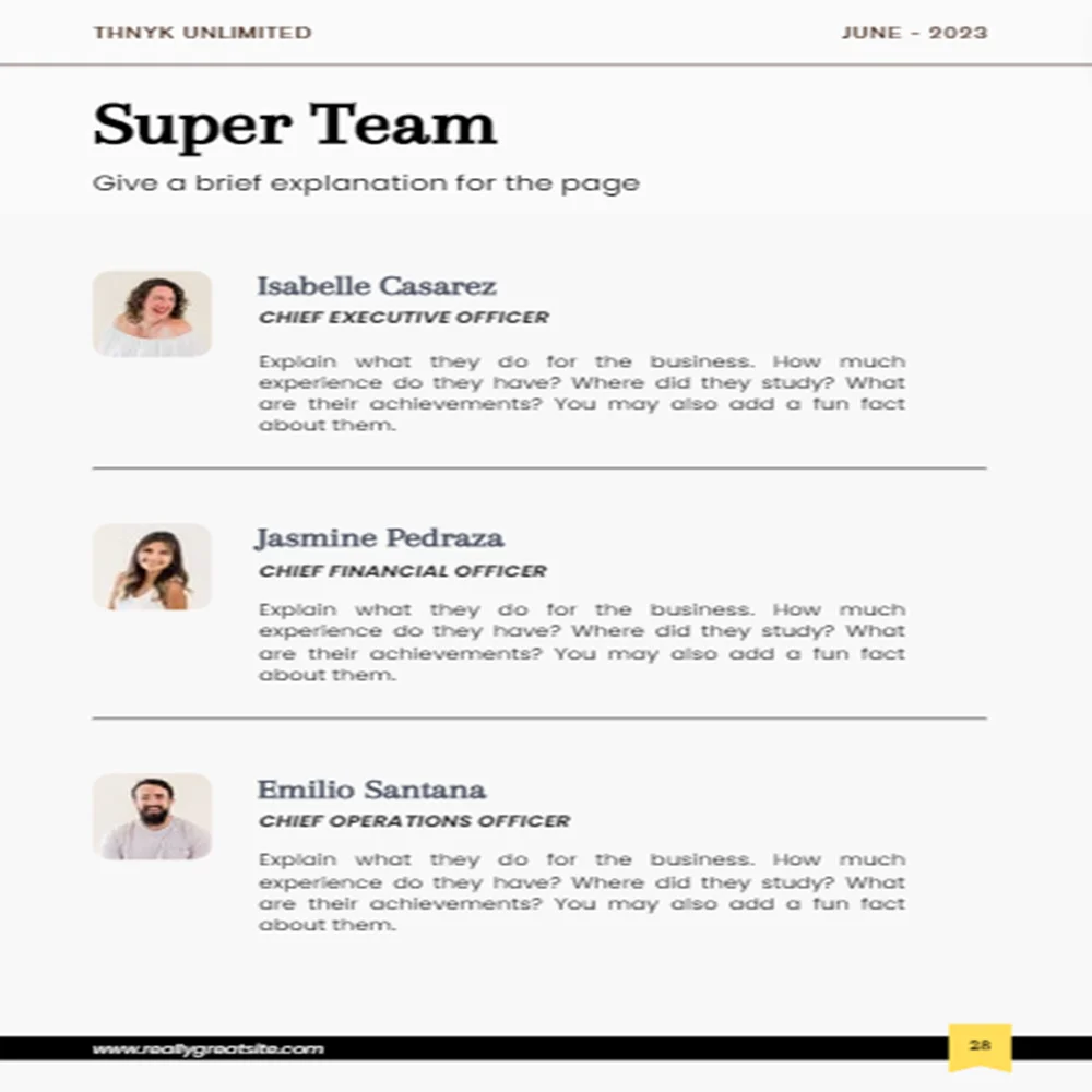 Fabric Shop Business Plan - Our Team