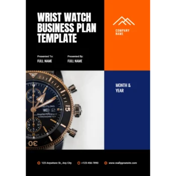 Wrist Watch Business Plan - Title Page