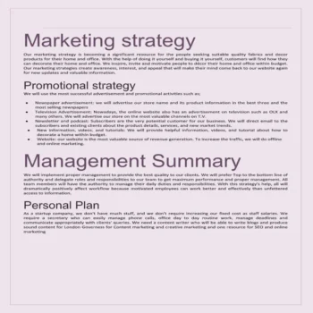 Governess Business Plan Template-Marketing Plan