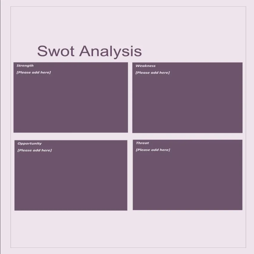 Governess Business Plan Template-SWOT Analysis