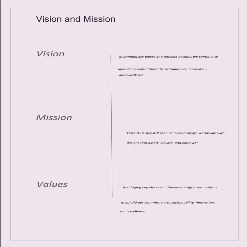 Governess Business Plan Template-Vision and Mission