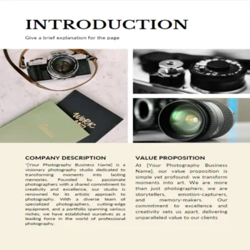 Photography Business Plan-Introduction