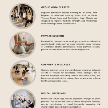 Yoga Studio Business Plan Template - Our Services