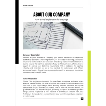 Architecture Business Plan - About Our Company