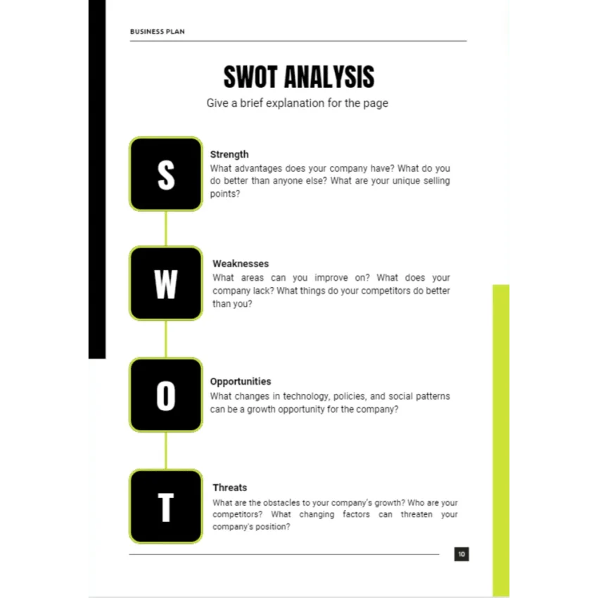 Architecture Business Plan - SWOT Analysis