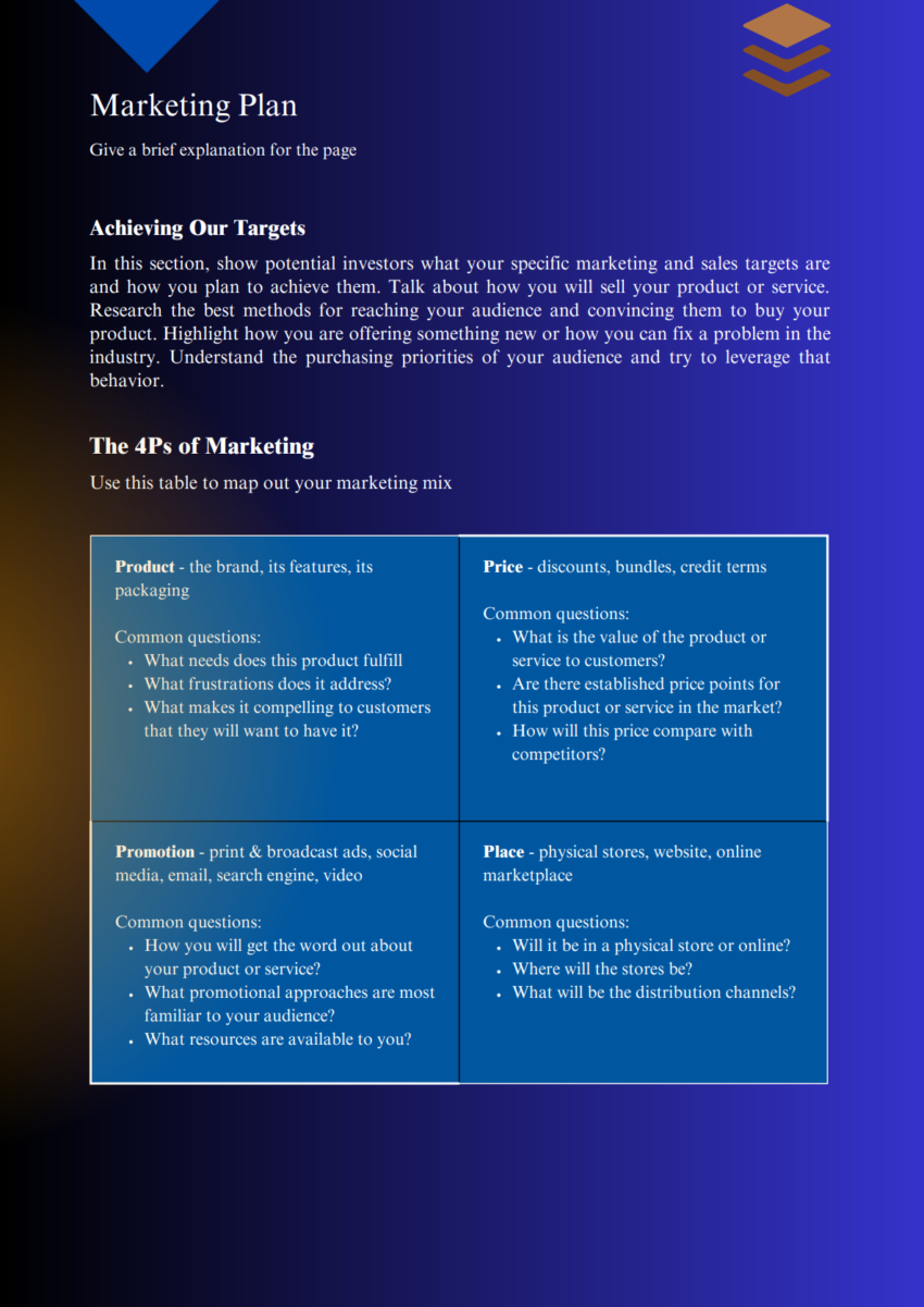 Dental Laboratory Business Plan Template-Marketing Plan