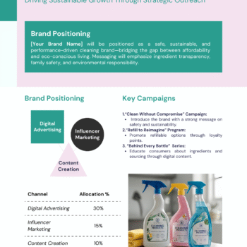 Cleaning Products Business Plan Template - Marketing Plan