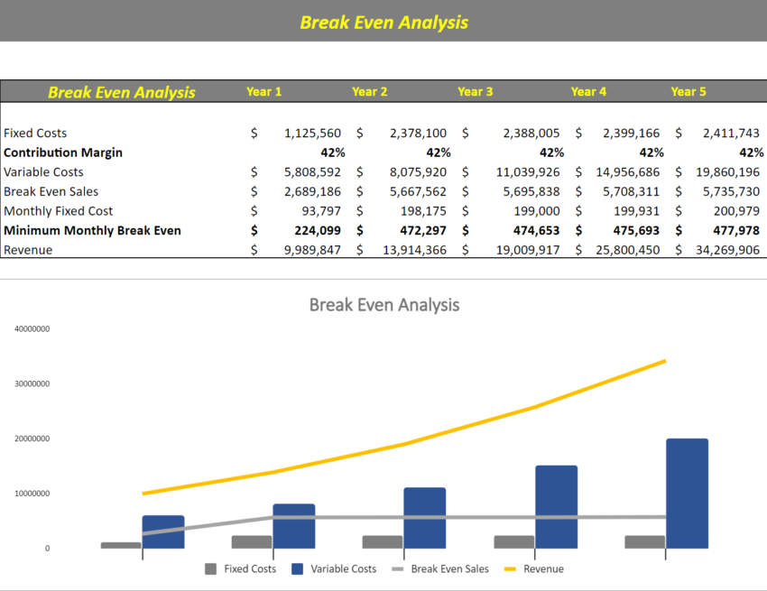 Errand Service Financial Model Template