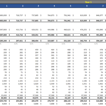 Errand Service Financial Model Template