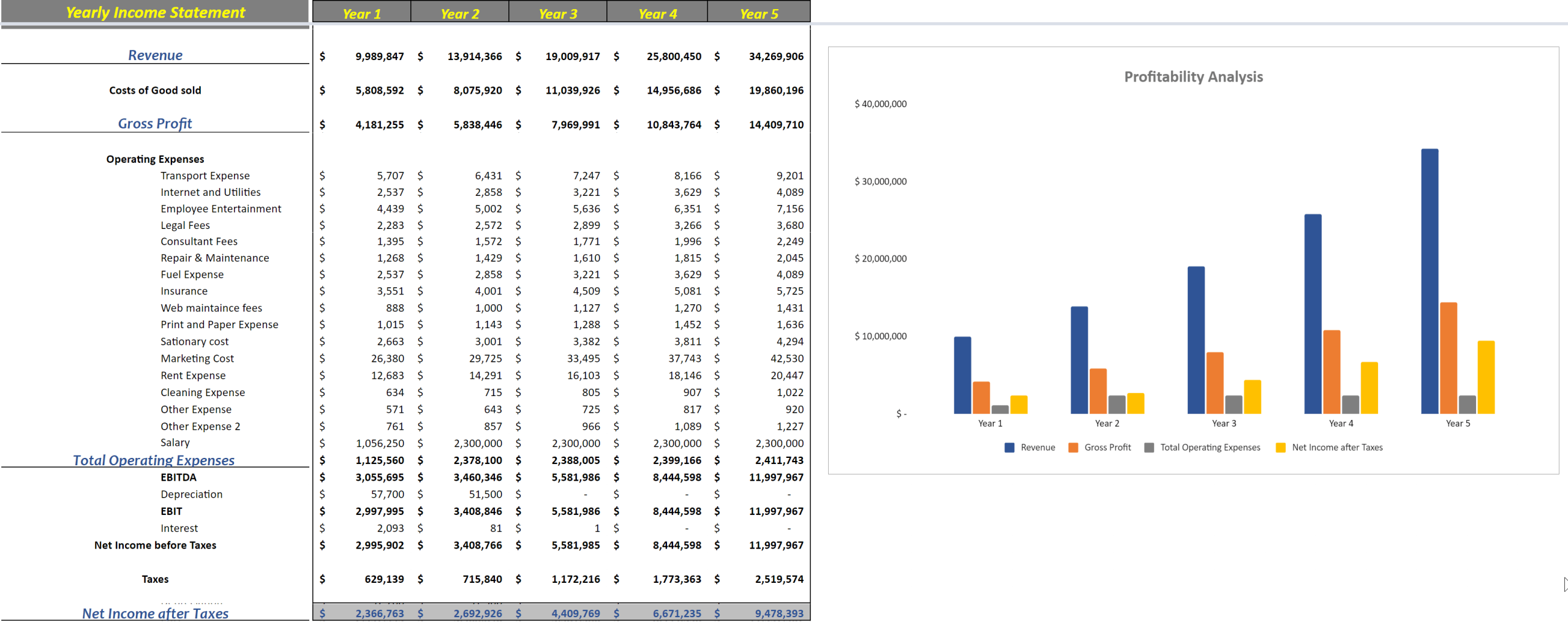 Errand Service Financial Model Template