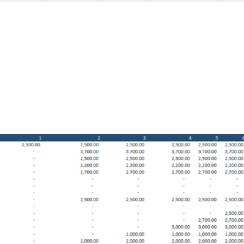Financial_Model_Amusement_Park_Cashflow Statement - input sheet