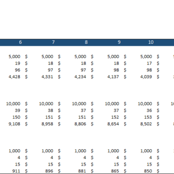 Financial_Model_Amusement_Park_Cashflow Statement - Loan Schedule