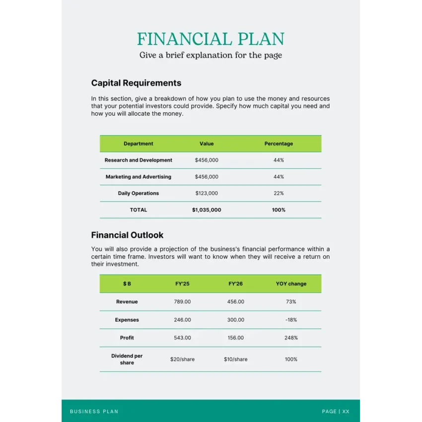 Financial Plan