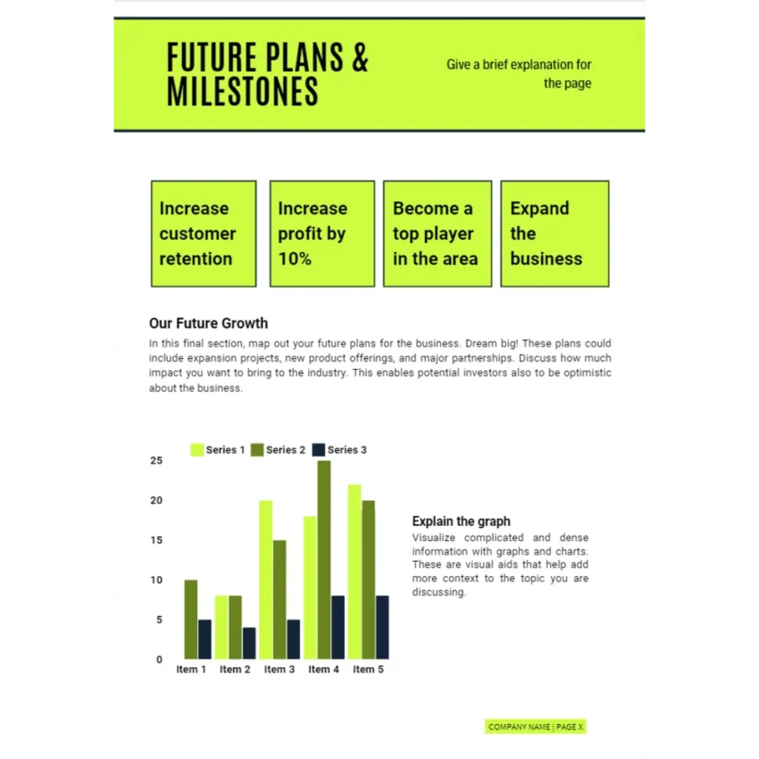 Online Bicycle Shop Business Plan - Future Plans and Milestones