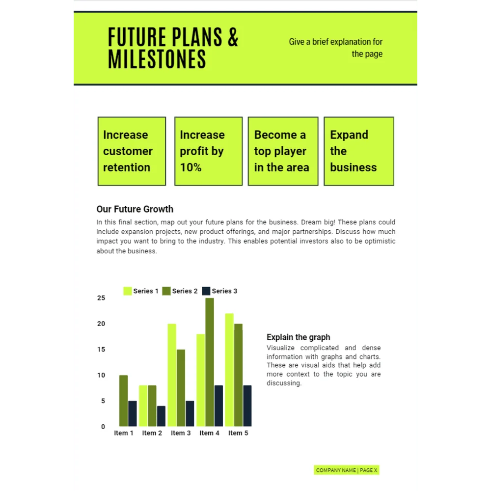 Online Bicycle Shop Business Plan - Future Plans and Milestones