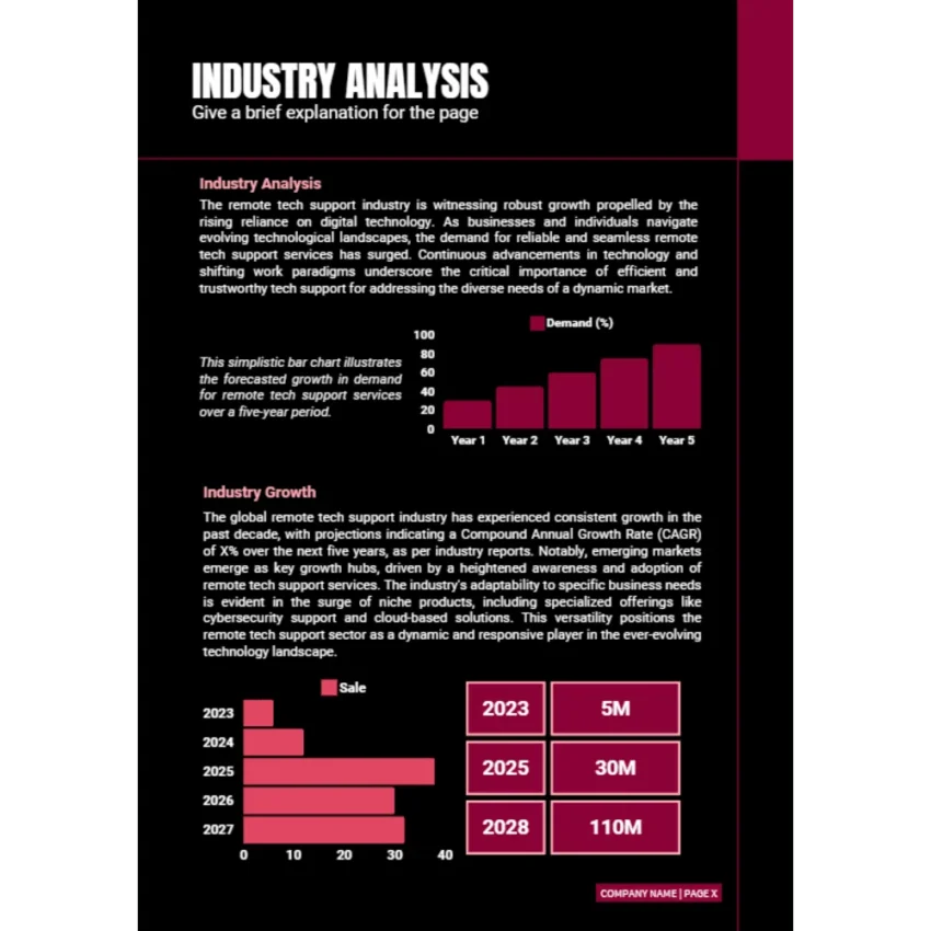 Remote Tech Support Business Plan - Industry Analysis